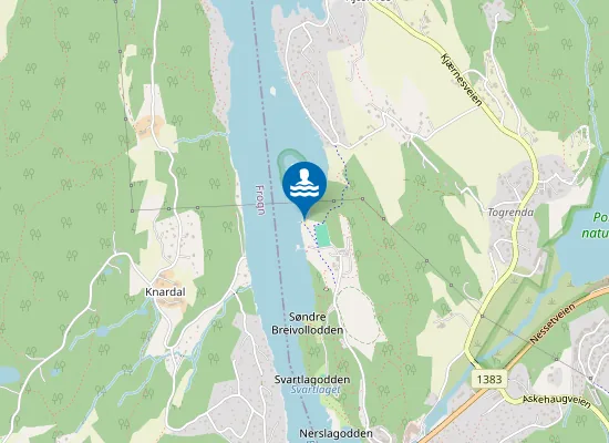 Map of Nordre Breivollodden