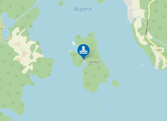 Map of Løvøya