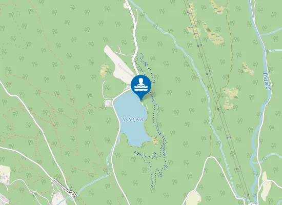 Map of Trytetjern badeplass