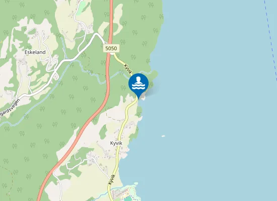Map of Fuglavikjo