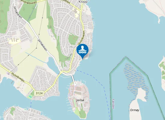 Map of Rødstein strand