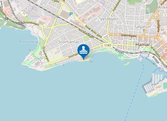 Map of Ridehusstranda