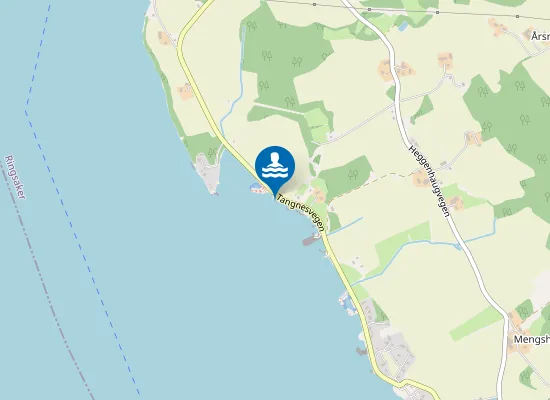 Map of Tangnesodden Badeplass