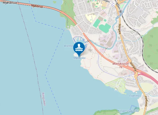 Map of Møkkvika Badeplass
