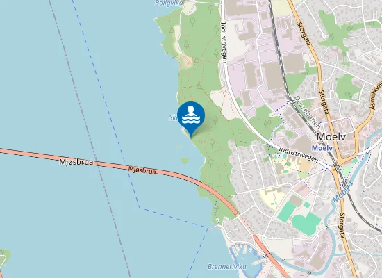 Map of Skinkvika Badeplass