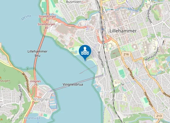 Map of Strandpromenaden Badeplass