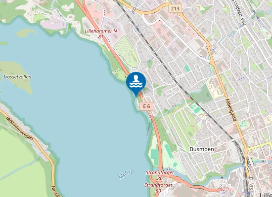 Map of Mosodden Badeplass