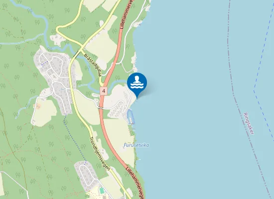 Map of Bråstad Badeplass