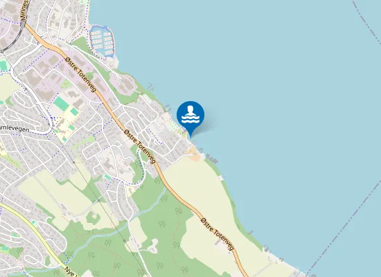 Map of Vindingstad Badeplass
