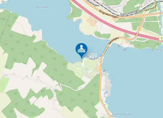 Map of Båssenden badeplass