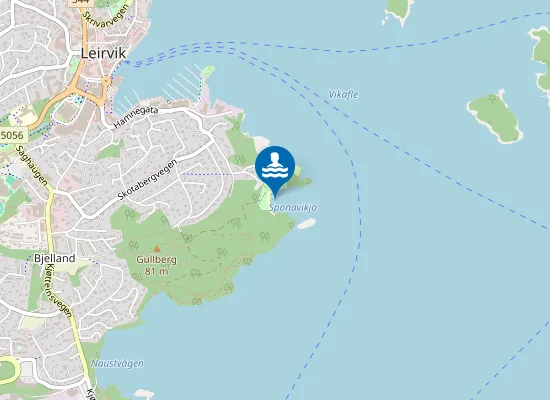 Map of Sponavikjo Strand