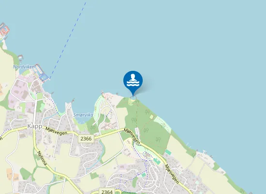 Map of Tallodden Badeplass