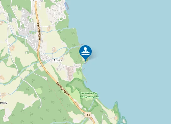 Map of Årnesstranda