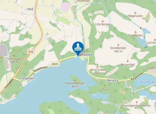 Map of Hogstadvika