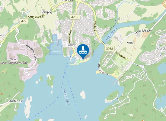 Map of Høllesanden