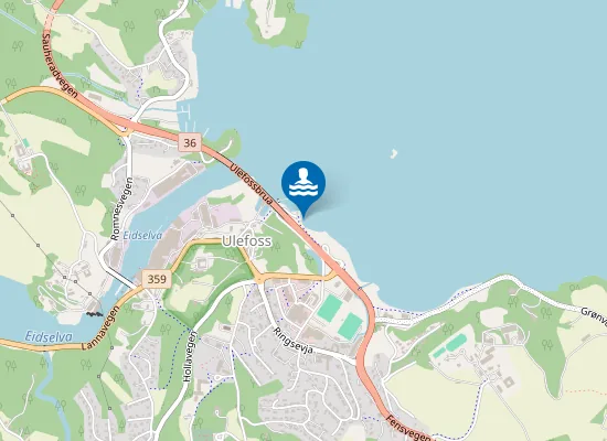 Map of Ulefoss