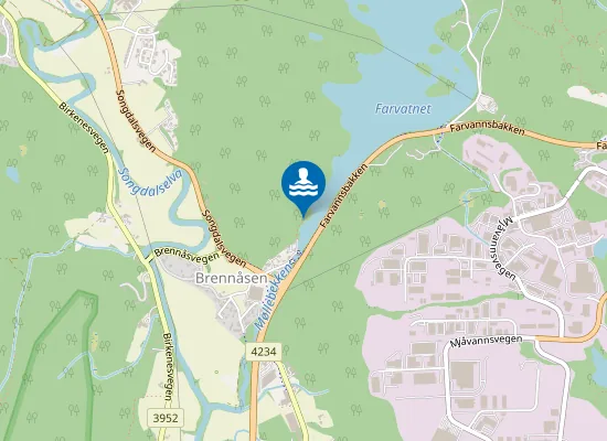 Map of Farvannet badeplass