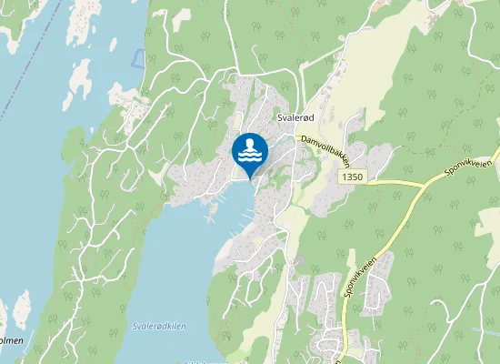 Map of Svalerødkilen