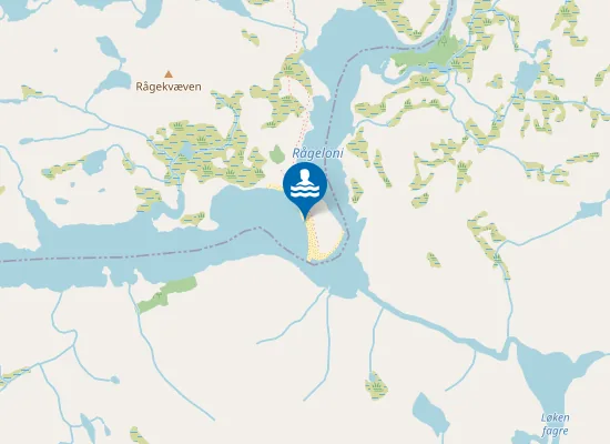 Map of Rågeloni Beach