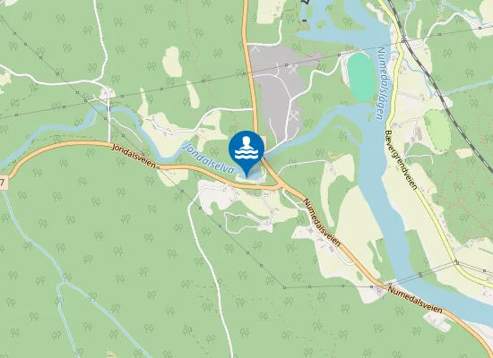 Map of Jondalsdammen