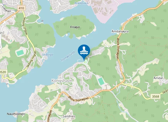 Map of Dybdalsstranda