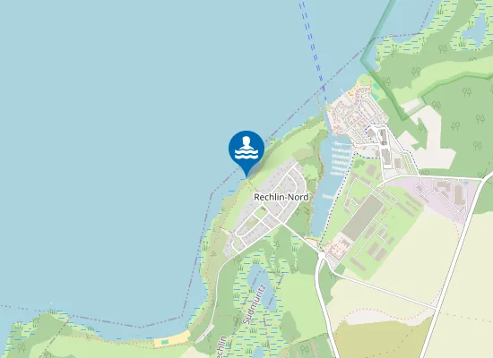 Map of MUERITZ RECHLIN NORD