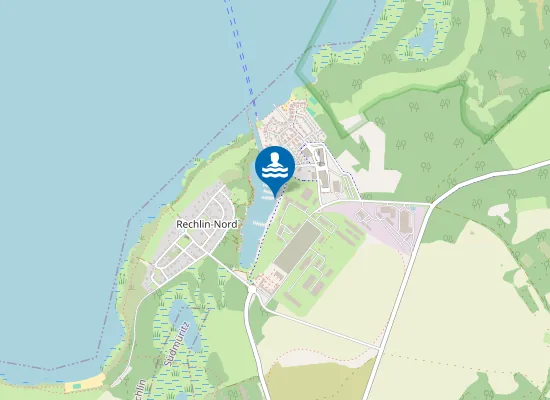 Map of MUERITZ MUERITZSTRAND AM HAFENDORF RECHLIN