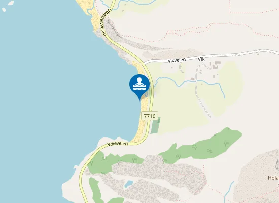 Map of Vikbukta Strand