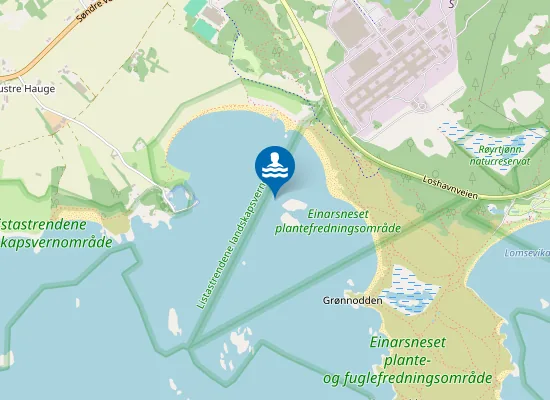 Map of Husebysanden
