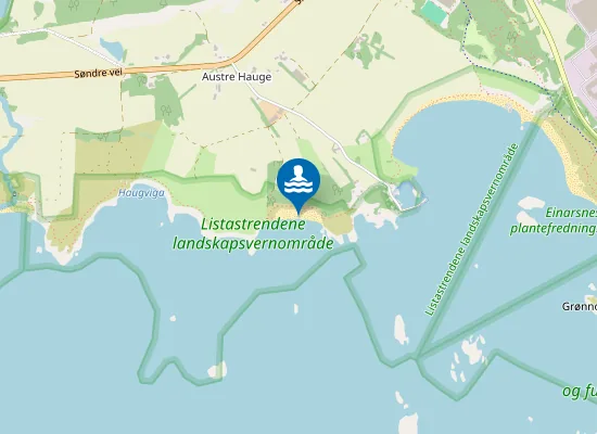 Map of Falkhaugsanden