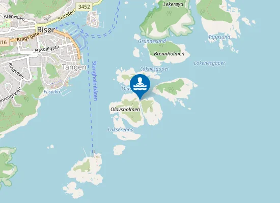 Map of Kjæring-skallet