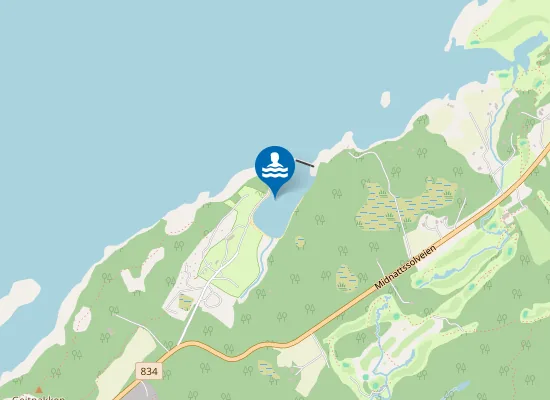 Map of Geitvågstranda