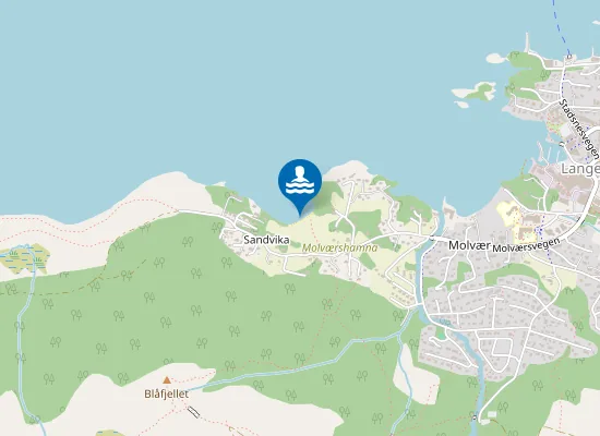Map of Sandviksfjøra