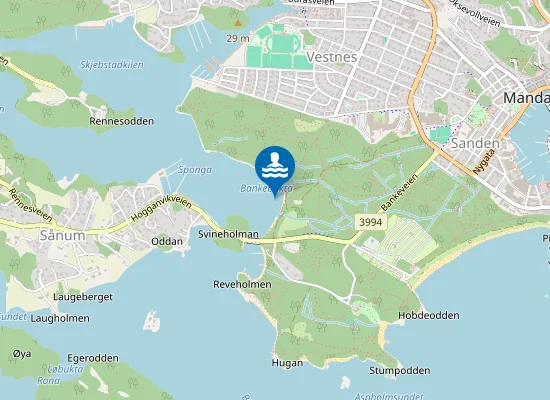 Map of Langestranda