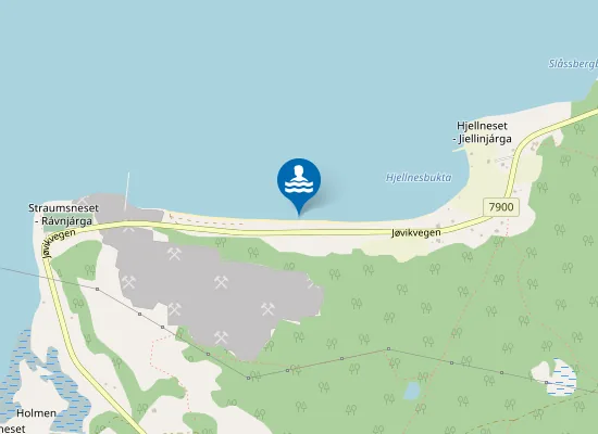 Map of Hjellnessand