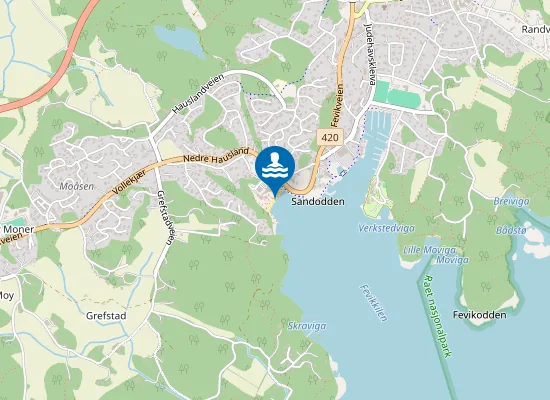 Map of Hauslandsanden