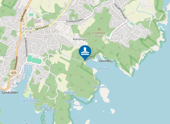 Map of Storesand