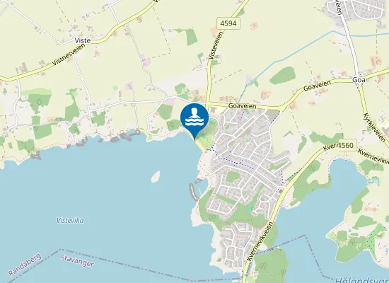 Map of Vistestranden