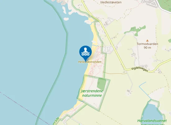 Map of Hellestøstranden