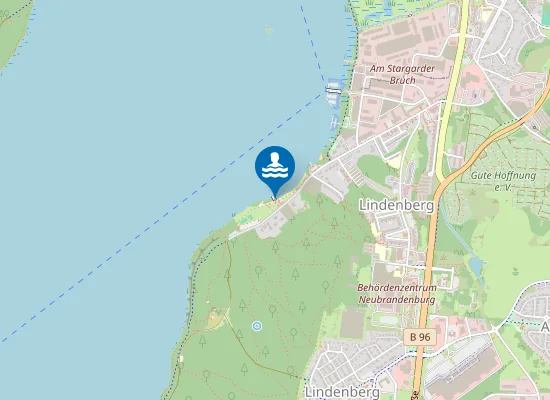 Map of TOLLENSESEE NEUBRANDENBURG AUGUSTABAD