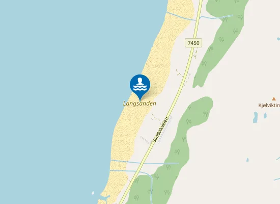 Map of Langsanden