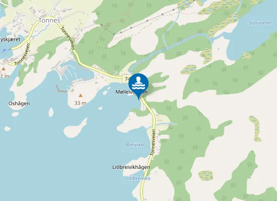 Map of Svesanden