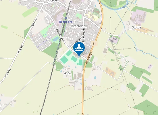 Map of Bredebro Svømmebad