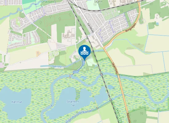 Map of Skjern Å Bad
