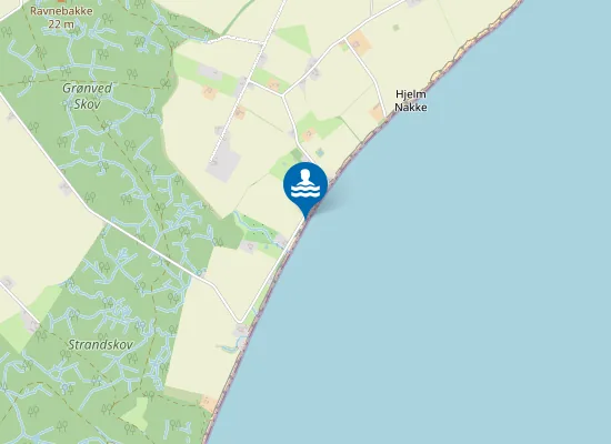 Map of Rytsebæk Strand