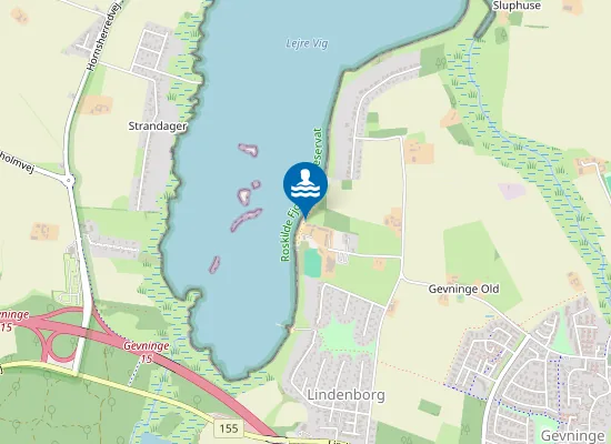 Map of Borrevejle Strandpark