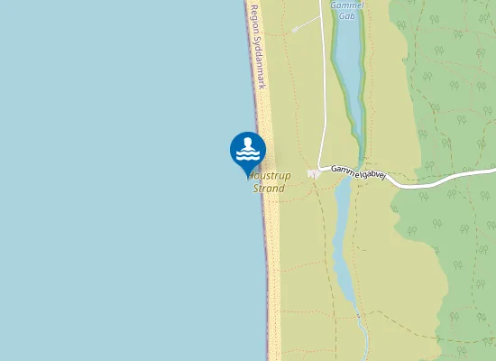 Map of Houstrup Strand