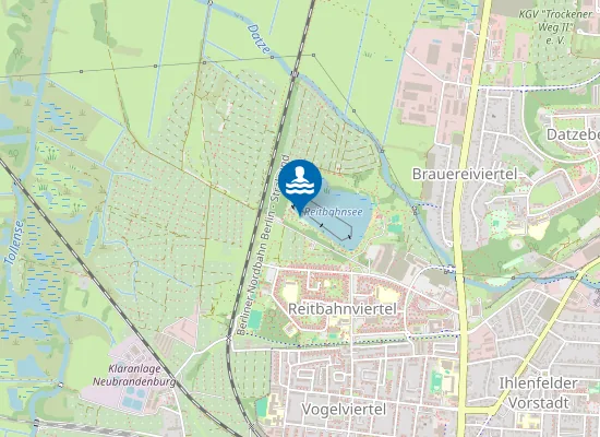 Map of REITBAHNSEE NEUBRANDENBURG