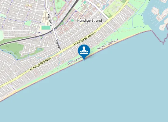 Map of Olsbæk Strand