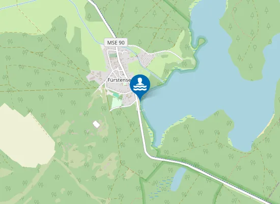 Map of GROSSER FUERSTENSEER SEE FUERSTENSEE